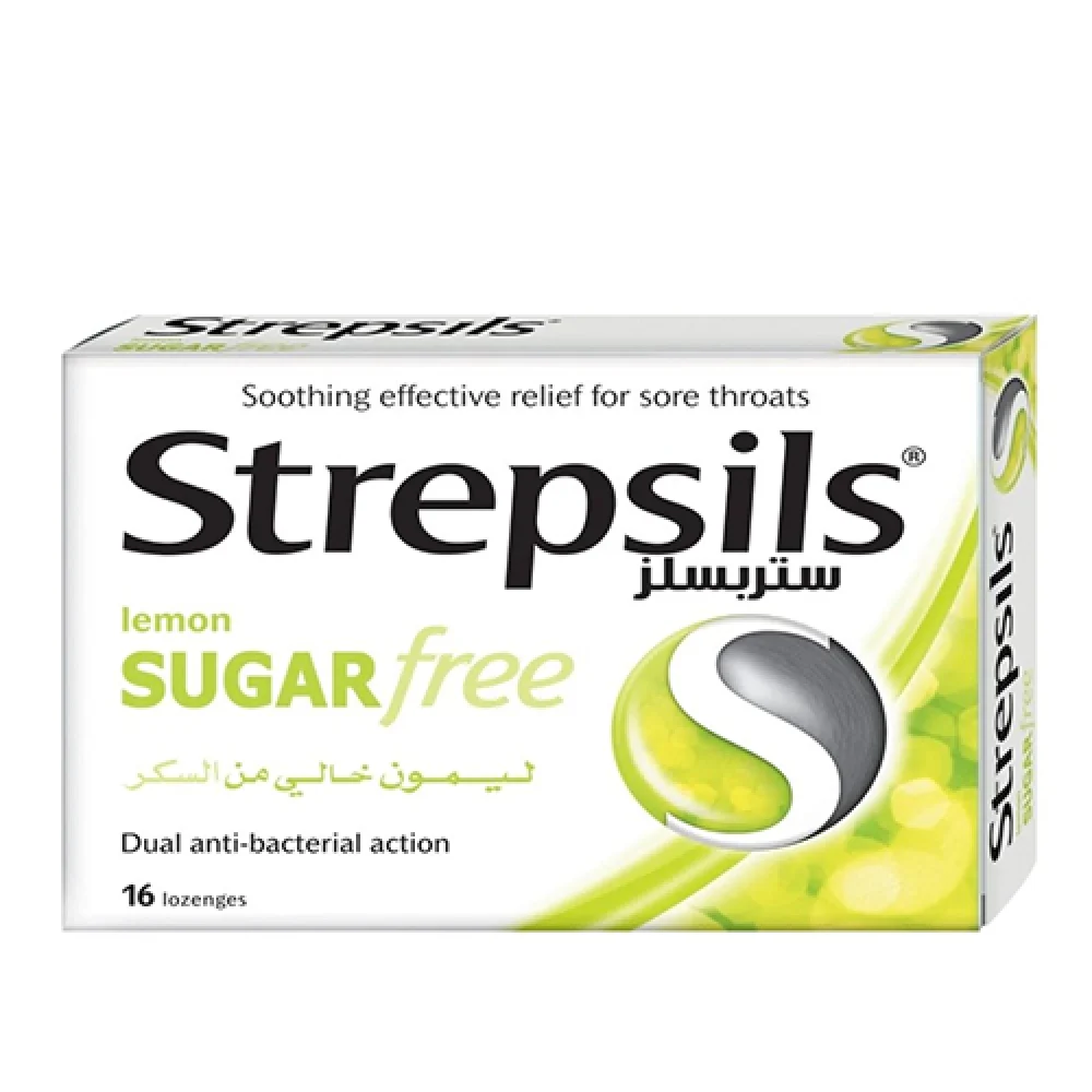 Strepsils lemon suger free lemon 16pcs *N