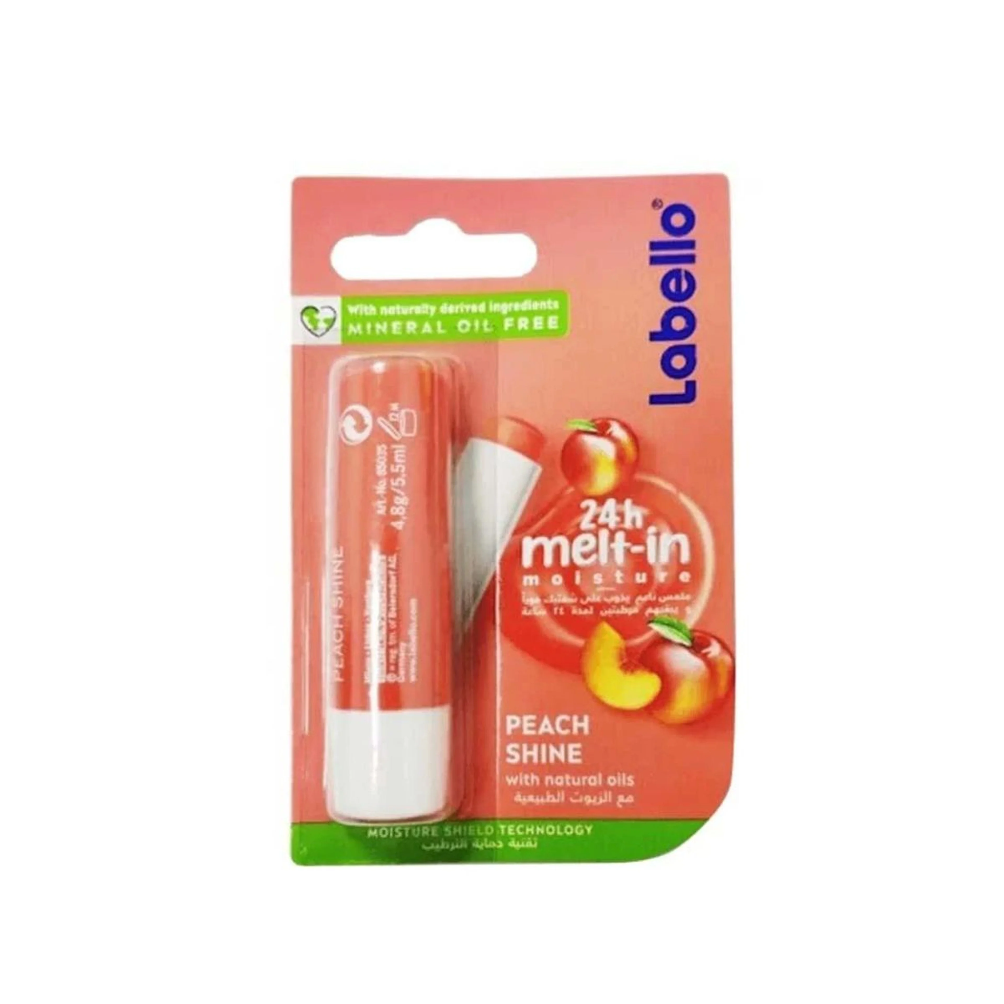 Labello lip balm peach shine 4.8gm 80131