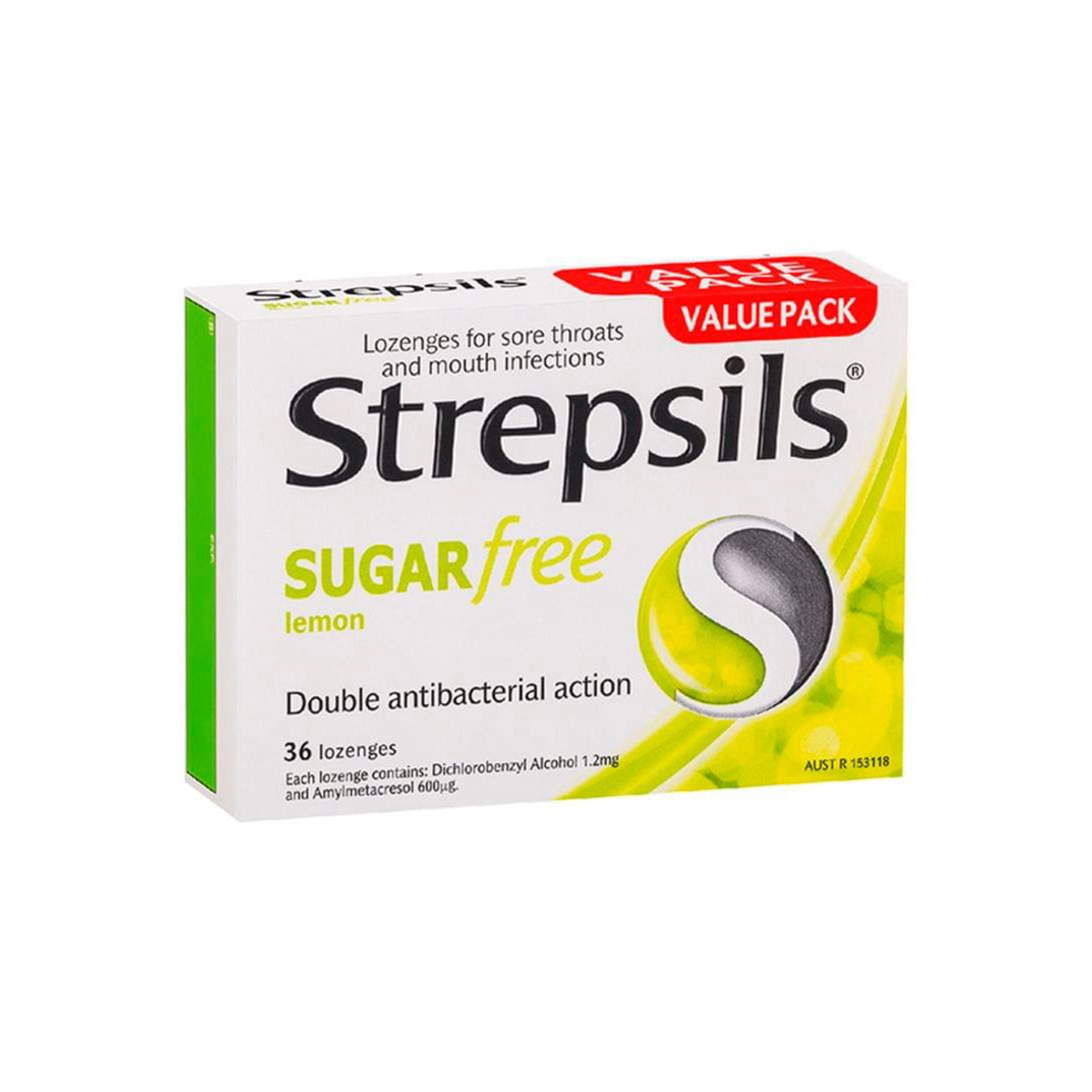 Strepsils lemon suger free lemon 36pcs *N