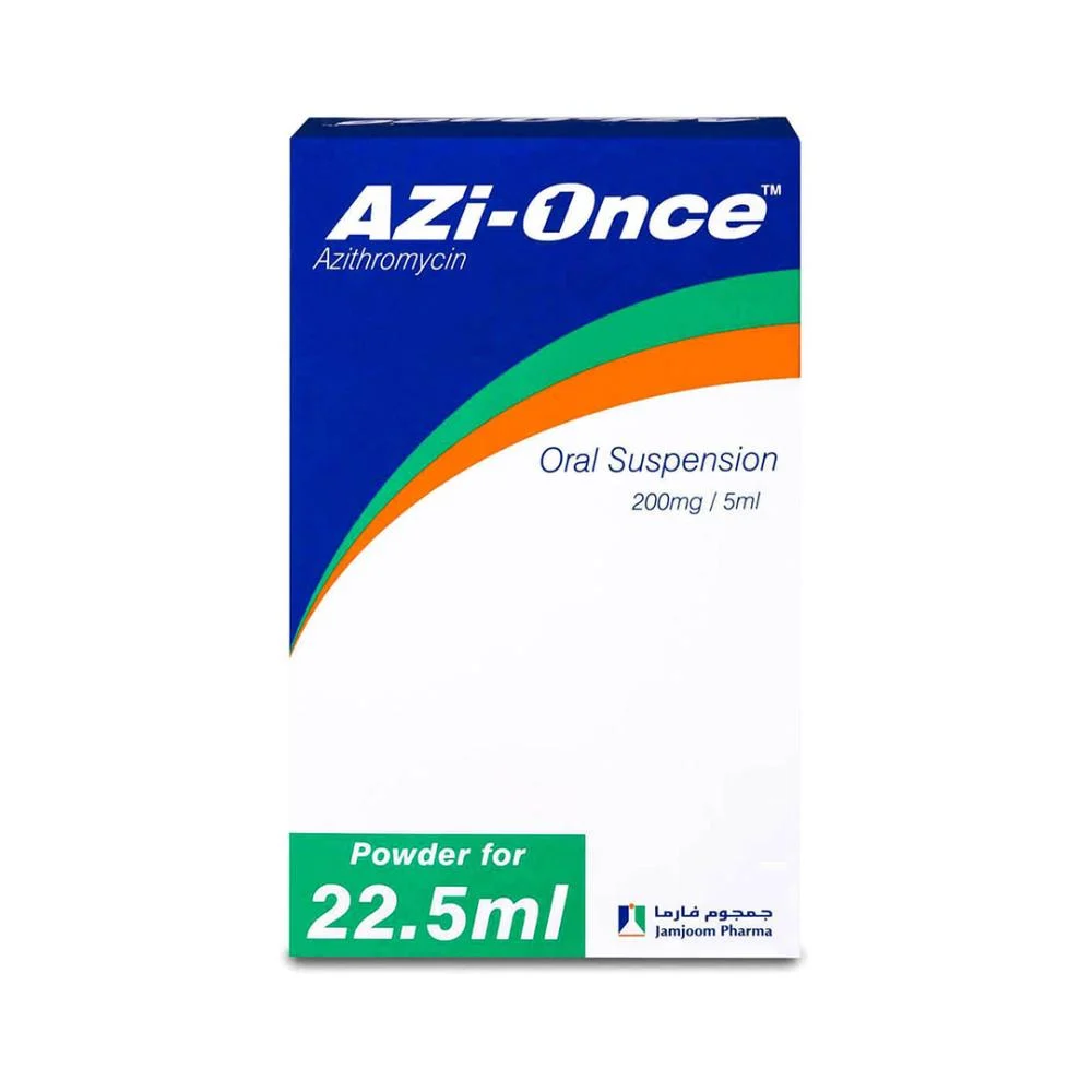 Azi once 200mg oral susp 22.5ml *N