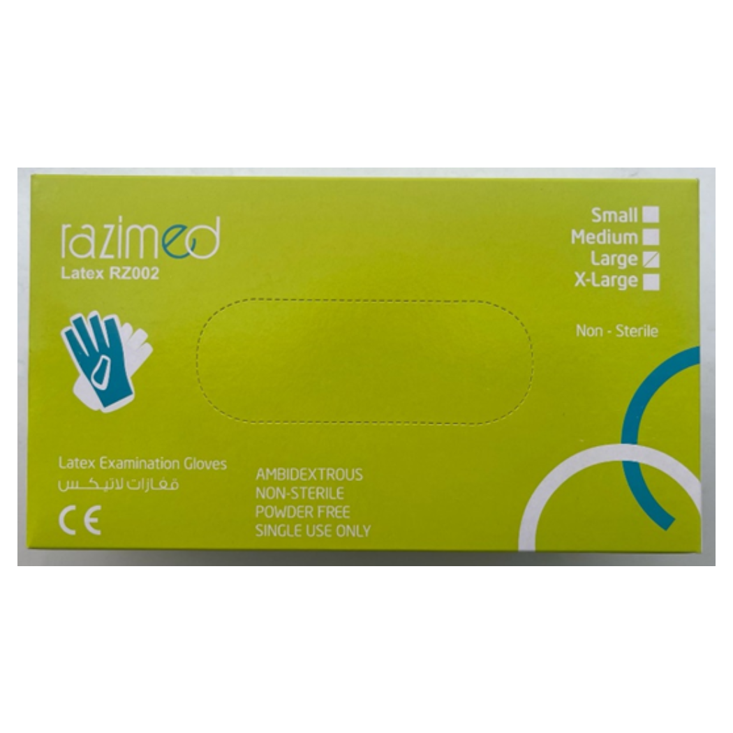 Gloves latex powder free L 502359