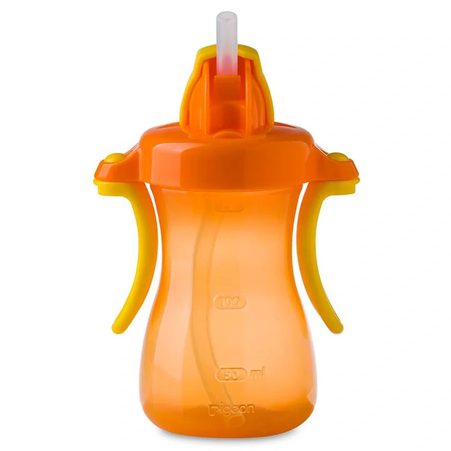 Pigeon petite straw bottle orange 150ml 925