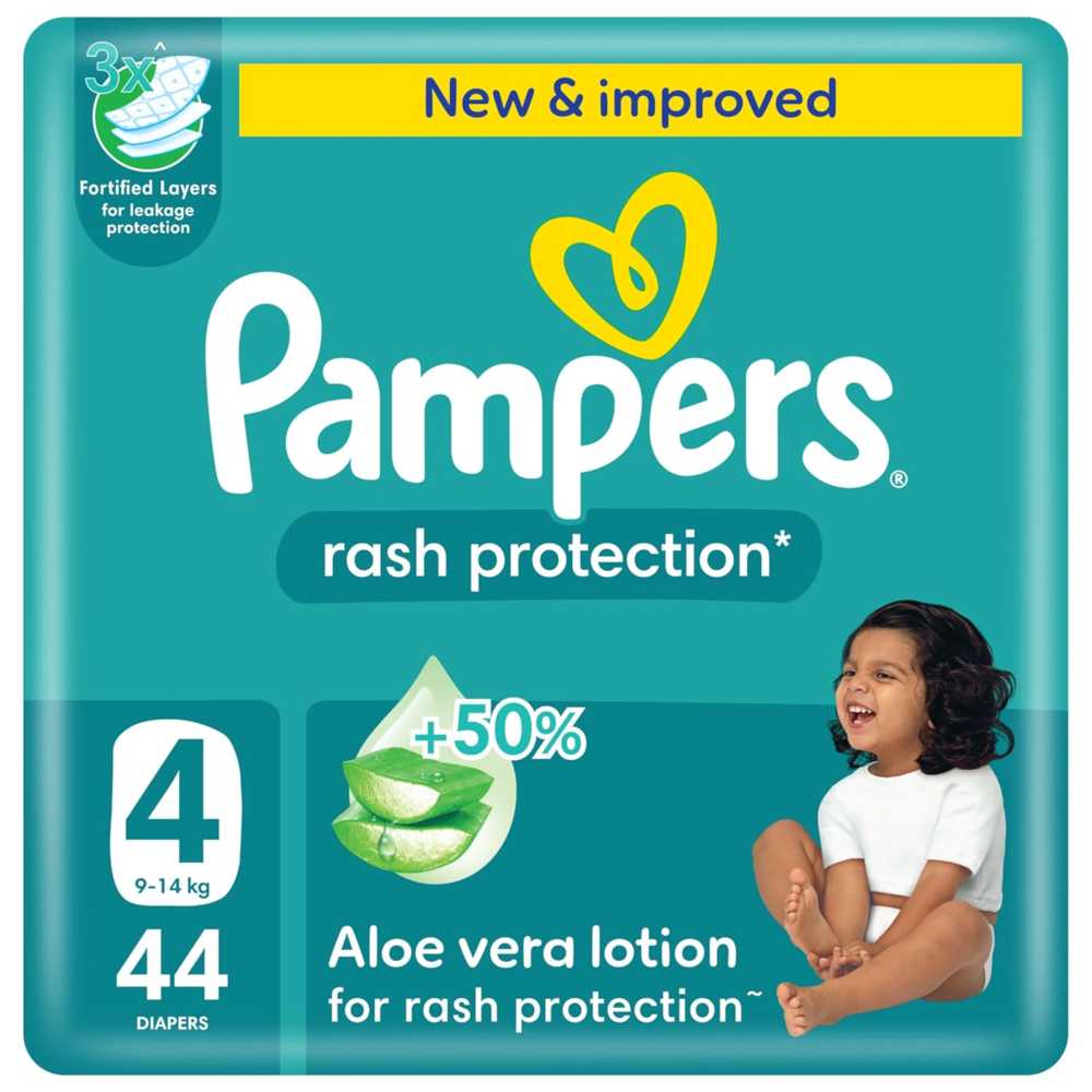Pampers no.4 jumbo pack 3*44 value