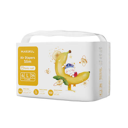 Makuku diapers slim fit pants no.4 L 34*6