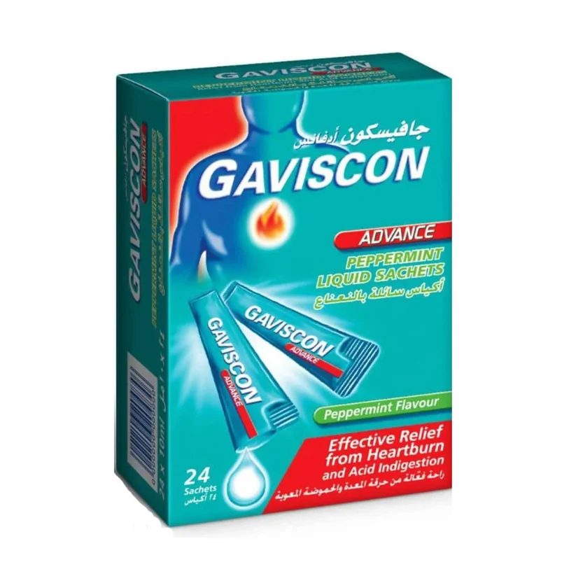 Gaviscon adv pepper liquid 24 sachets