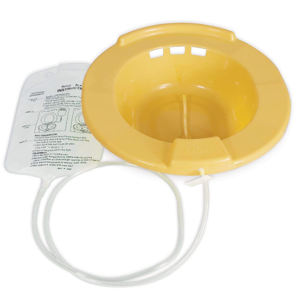 Sitz bath with grad bag